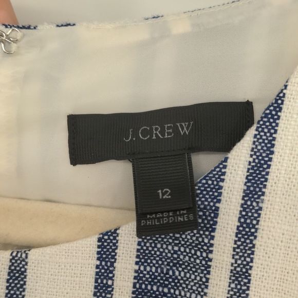 J. Crew Blue and White Striped Mini Dress - Picture 4 of 15